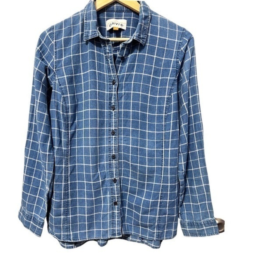 Orvis Denim Button Down Long Sleeves Top